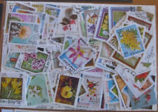 200  verschiedene Briefmarken mit Blumen, Pflanzen , Orchideen , Rosen , Tulpen