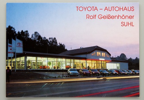 Postkarte suhl autohaus - suhl,,