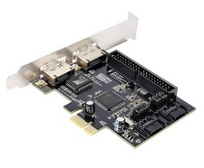 PCIE IDE Controller Karte (2 Ports) + SATA Oder eSATA (2 Ports)