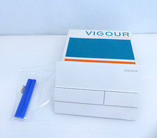 Vigour Betätigungsplatte WC Drückerplatte TAY weiß Magnetisch #104 L