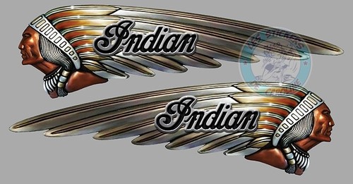 Indianer aufkleber linke - x,