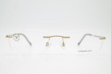 Brille TITANFLEX 823015 Gold Randlos Brillengestell eyeglasses Neu