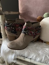 Amsterdam Herbst Stiefelette NEU Gr 40 Wildleder Np 99.90€ Shabby Style