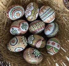 10 Stück sorbische Ostereier