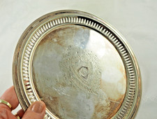 Antikes Versilbertes Tablett