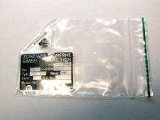 Motor Typenschild Zündapp 60er Jahre mit 3Kerbnägeln - Original Ersatzteil