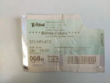 Böhse Onkelz Konzert Karte