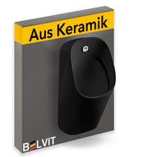Urinal Pissoir Keramik Schwarz