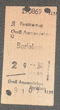 DDR Fahrkarte "Groß