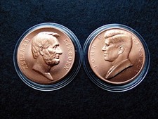 2 Kupfermedaillen - Abraham