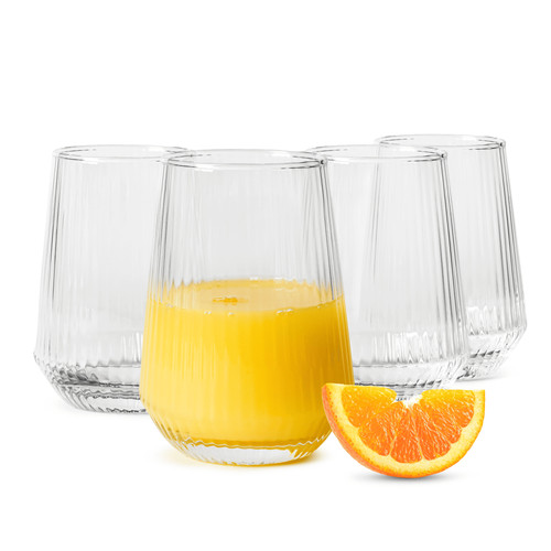 6er set 400ml trinkgläser - set,