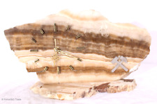 Wunderschöne Tischuhr / Kaminuhr / Schreibtischuhr Naturstein Berbau-Uhr Mormoru