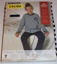 Calida Schlafanzug blau Elch