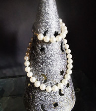 Kette Perlen Muschelkern