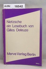 Nietzsche, ein Lesebuch Deleuze, Gilles