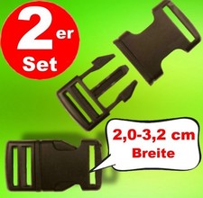 2x Gurtschnalle Steckschnalle Steckverschluss Gurtschnalle 20 - 25 - 32 mm