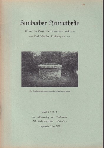 Simbach simbacher heimathefte - simbach,