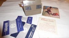 View Master 3 D Betrachter grau mit 3 Scheiben Bilder Robinson Crusoe