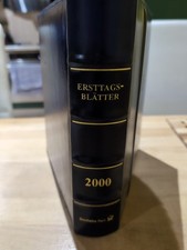Bund BRD Ersttagsblätter ETB 2000 Jahrgang komplett im blauen Post Album + Extra