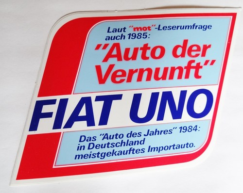 Werbe aufkleber fiat - fiat, auto