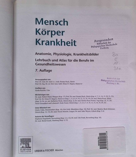 Mensch körper krankheit - mensch,,