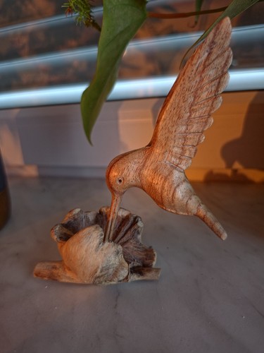 Holz kolibri figur vogel - holz, –