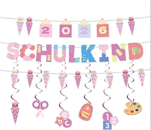 Schulkind girlande für - girlande,