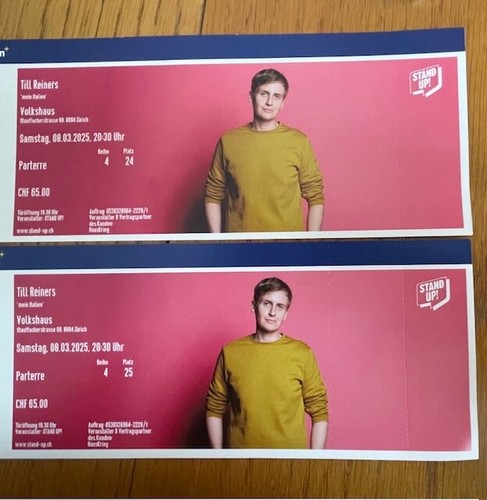 Tickets till reiners - 2,