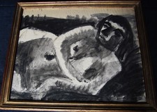 Hugo Linér 1900 - 1981, Liegender weiblicher Akt, um 1950