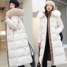 Langer Stil großer Pelzkragen