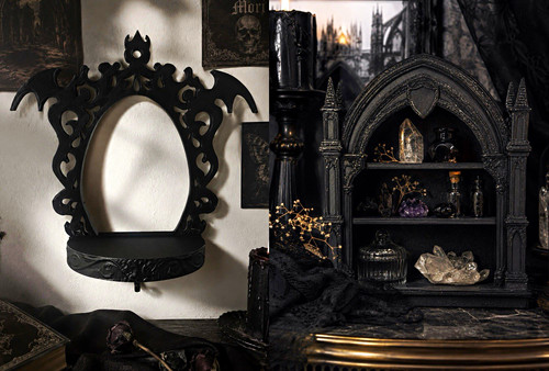 Gothic wandregal schwarz - gothic,