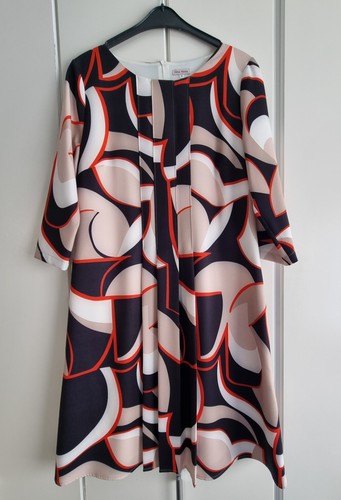 Kleid mit grafischem druck - mit,