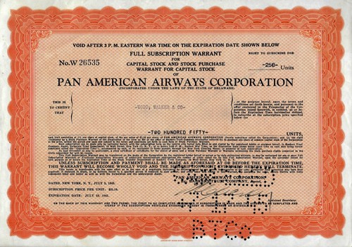 Pan american airways - pan,