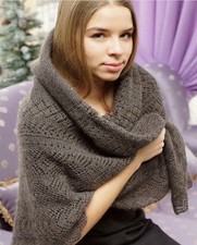 Neu Orenburger Schal 120x120cm 100 % Fabrikarbeit