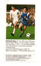 Gerhard Grau  -  VfL Bochum  ,  Weisweiler , Deine Bundesliga