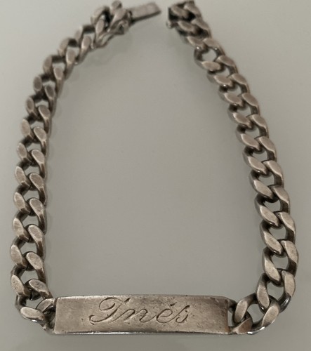 Massives silber armband - silber,