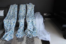 Fertiggardinen/Vorhänge Set: 4 Gardinenschals mit Bleiband & Klickgleiter - 2025