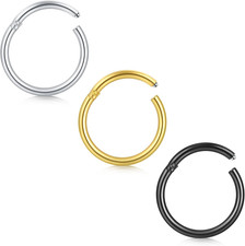 18g 20g Nasenpiercing Ring 0,8