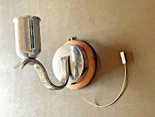 Wandlampe Lampe Jugendstil art deco Chrom Zugband Schalter