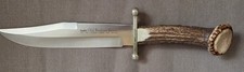 Linder Okd Western Bowie Knife Griff aus Hirschhorn Rose