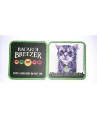 2x Bacardi Breezer Deckel Bierdeckel Werbung Reklame 