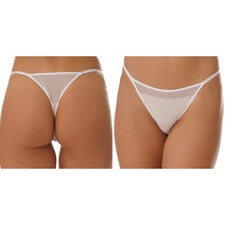 Damen!Transparent String Tanga