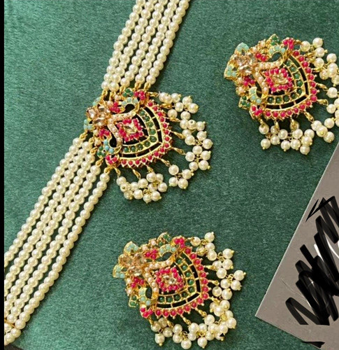 Bollywood schmuckset perlen - bollywood,