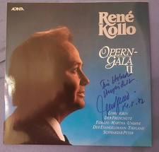 Rene Kollo LP  "Operngala II " mit Originalsignatur und Widmung "für Herbert"