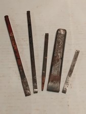 alte kleine DDR Meißel verschiedene 5Stck.