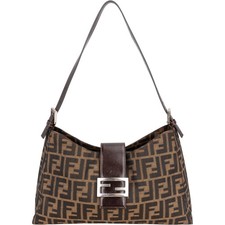 Fendi FF Monogram Baguette Buckle Shoulder Bag Tasche Schnalle Gürtel