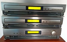 gebrauchte Stereoanlage DENON DRA 210, DCD 210, DR 210 in Titangrau