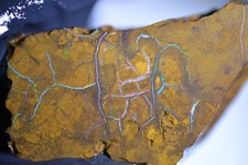 71ct 40x20x15 Koroit Nut Boulder Matrix Opal Rohstein rubbed/sliced Australi Gem