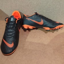 Nike Mercurial Vapor 12 Pro FG, Gr. 44, Black/Total Orange-White