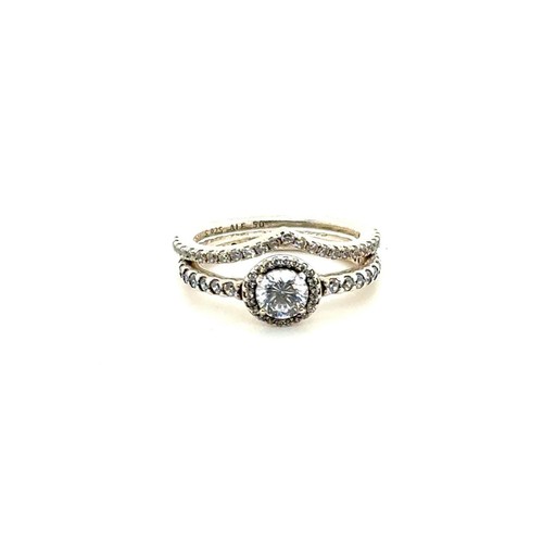 Pandora sterling silver halo - silver,